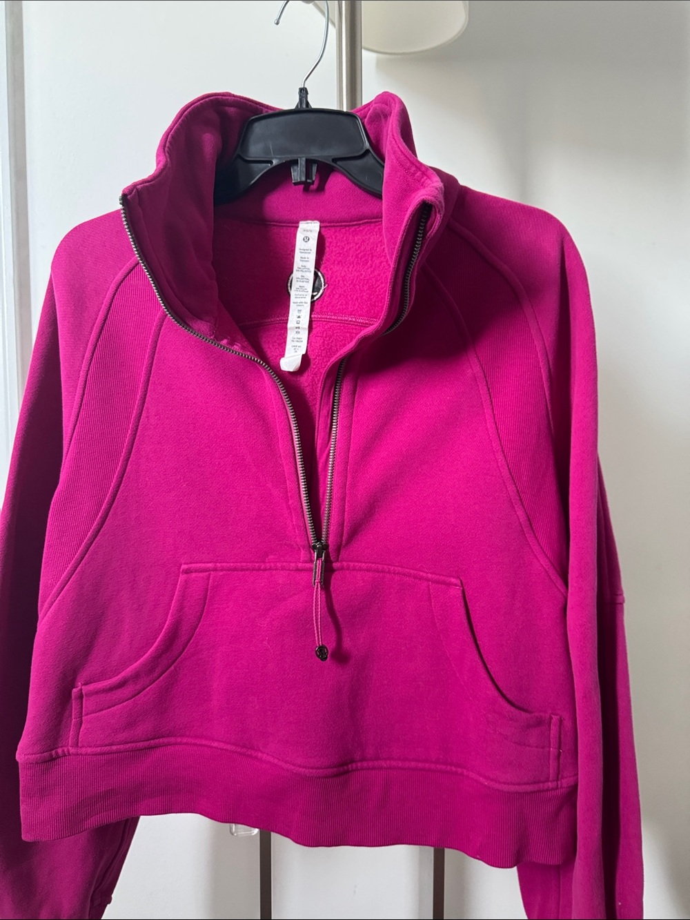 lululemon athletica Women's Half-Zip Fleece Pullover - Fuchsia - Picture 4 of 5